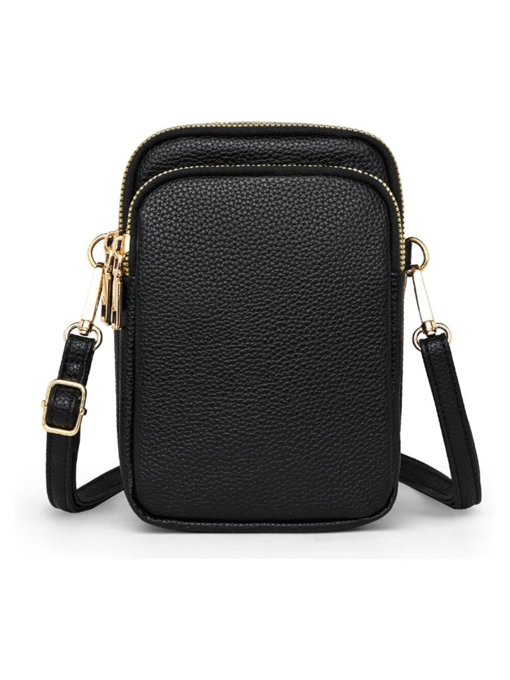 Women Mini Crossbody Bag Adjustable Strap Faux Leather Travel Pouch Wallet